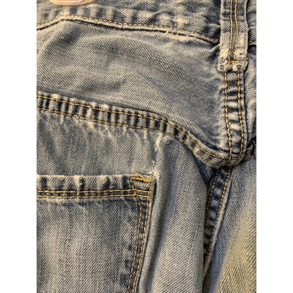 Tommy Hilfiger Mens 36 x 30 Premium Denim Jeans Straight Relax Distressed - Picture 12 of 16